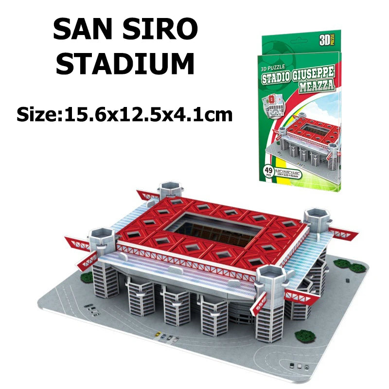 3D DIY Mini Football Stadium Puzzle