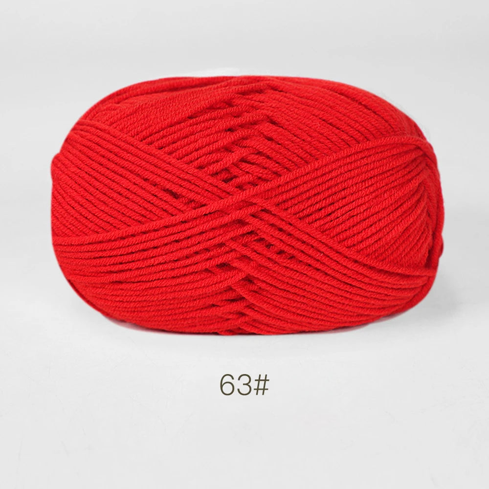 50g Soft Milk Cotton Yarn – Hand Knitting & Crochet Thread