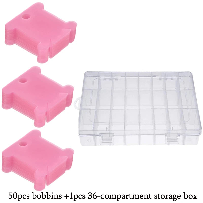 36-Grid Embroidery Floss Organizer Box Set