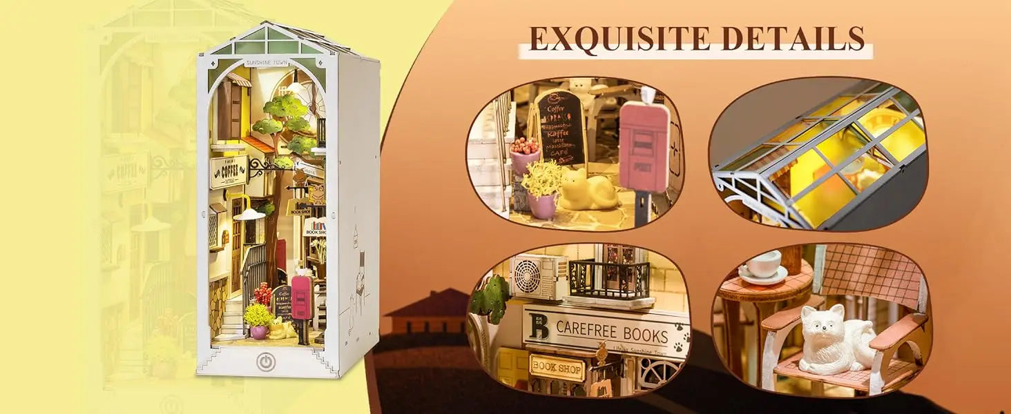 Robotime Rolife DIY Book Nook Miniature Dollhouse