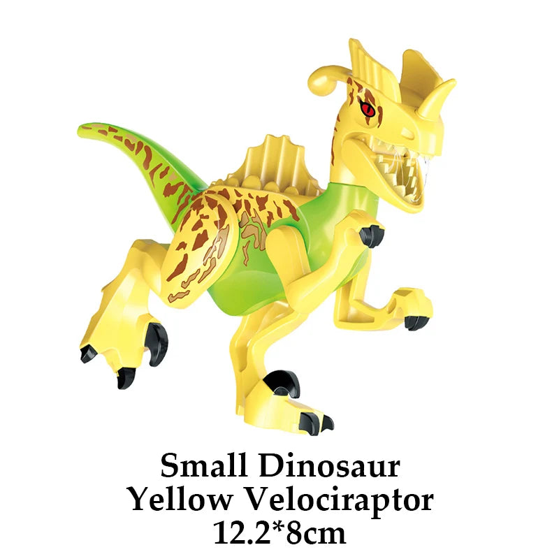 Jurassic Dinosaur Building Blocks – T-Rex, Raptor, Triceratops Models