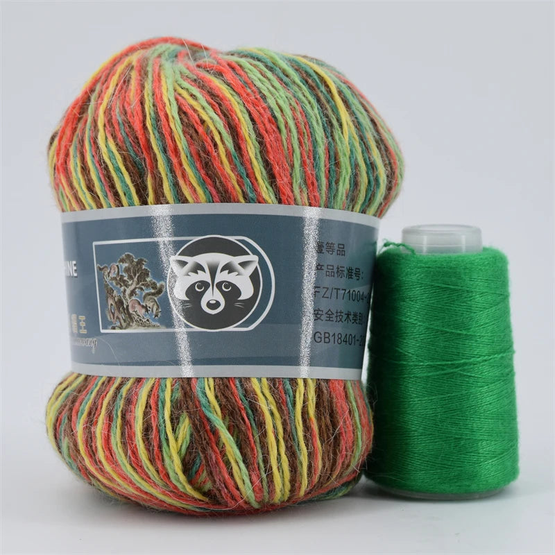 5 Pcs Cashmere Mink Fur Yarn for Hand Knitting  Long Plush Wool Crochet Knitting Yarn for Fall Winter Luxury Needlework Diy Knit