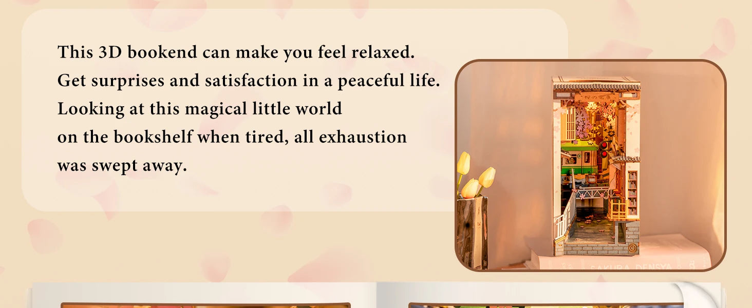 Robotime Rolife DIY Book Nook Miniature Dollhouse