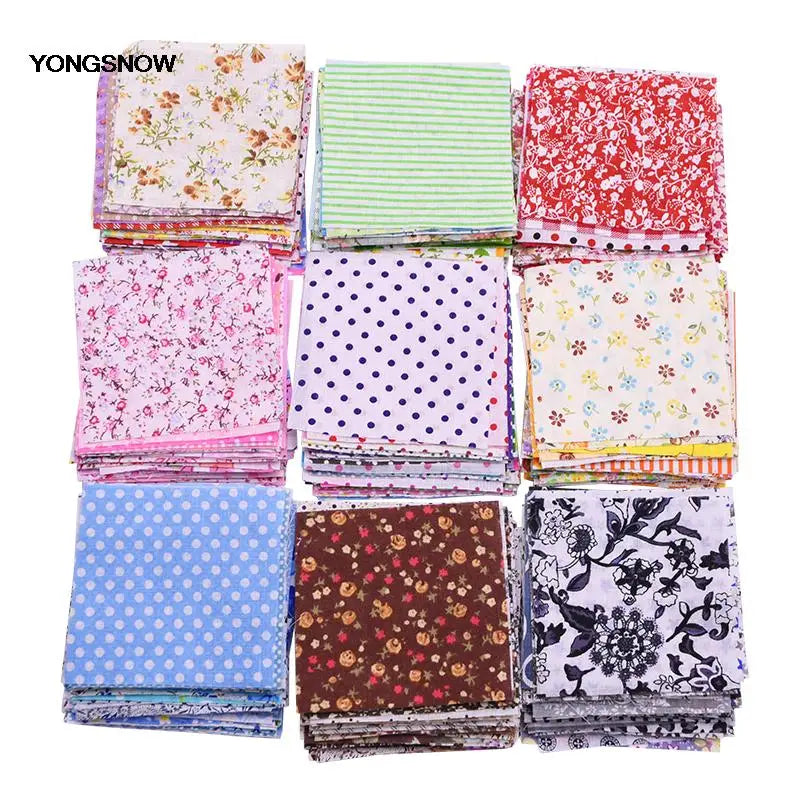 50PCS 10x10cm Floral Cotton Fabric Squares – Quilting Patchwork