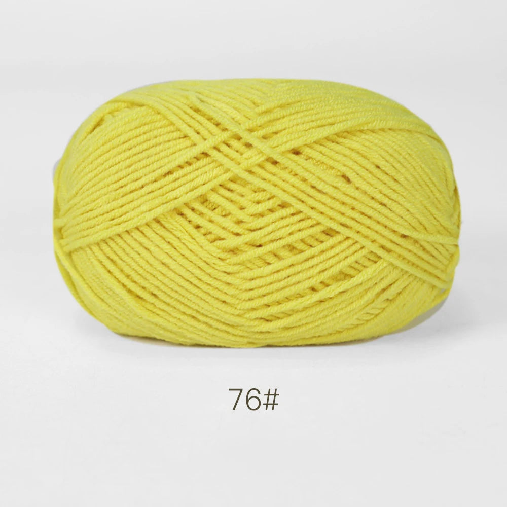 50g Soft Milk Cotton Yarn – Hand Knitting & Crochet Thread