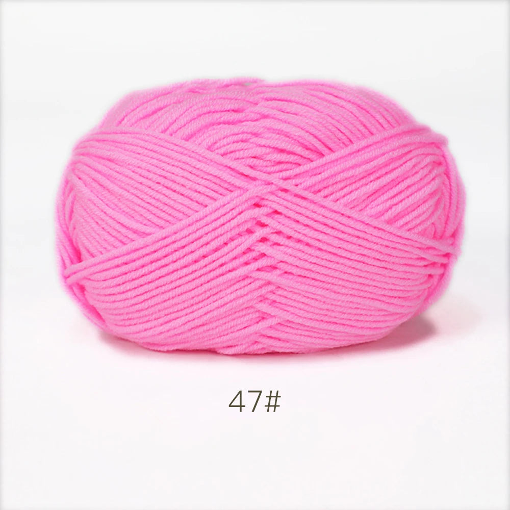 50g Soft Milk Cotton Yarn – Hand Knitting & Crochet Thread