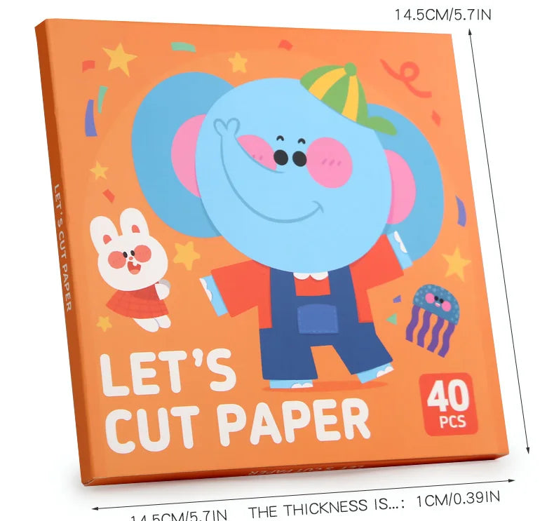 Kids Animal Origami Paper Cutting Book
