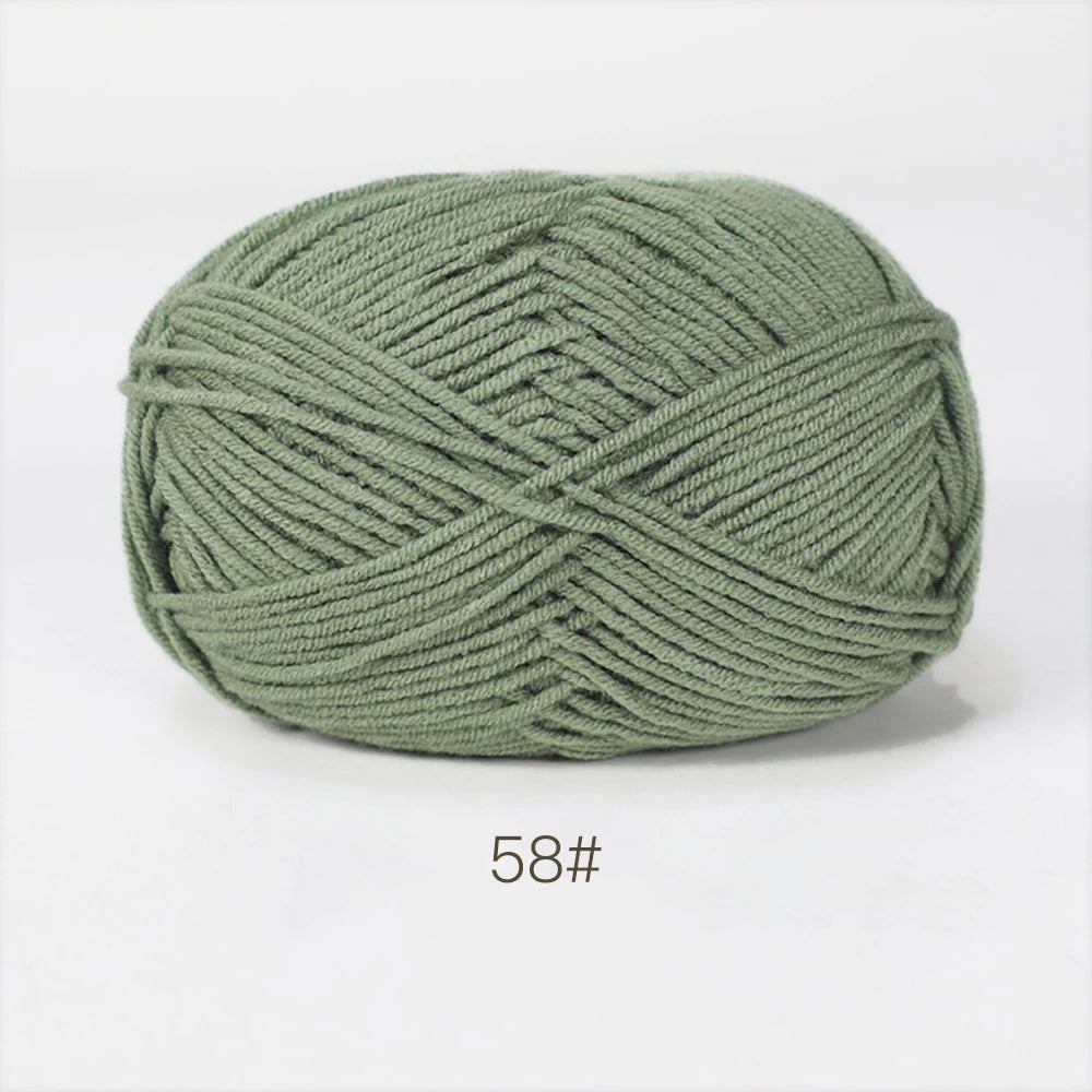 50g Soft Milk Cotton Yarn – Hand Knitting & Crochet Thread