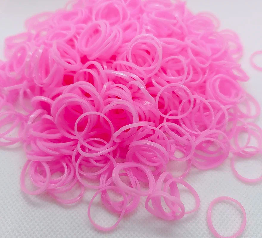 Double Color Rubble Loom Bands Bracelet DIY Jewelry Kit
