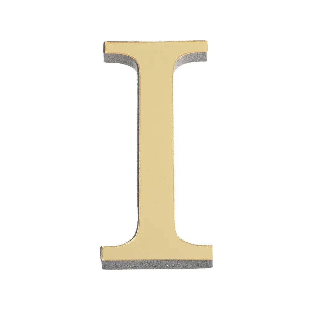 3D Mirror Acrylic Gold Letter Wall Stickers 10CM