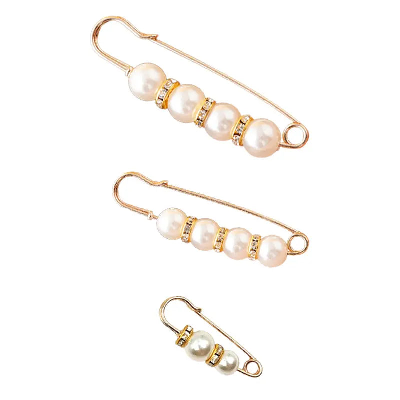 6pcs Adjustable Pearl Waist Pin Clips – DIY Apparel Accessories