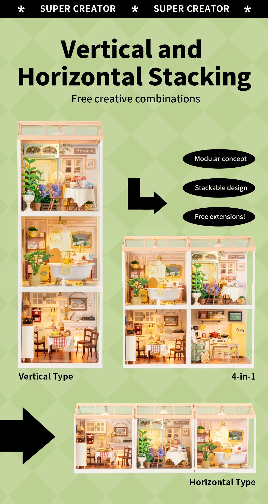 Robotime DIY Miniature Dollhouse – Supply Store Kit