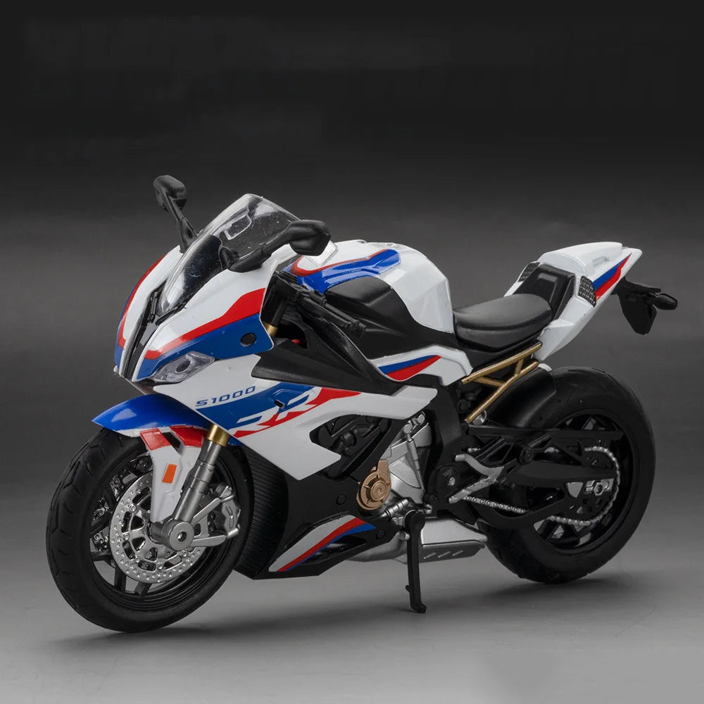 1:12 Diecast Motorcycle Model – S1000RR & Ninja H2R Toy with Sound & Light