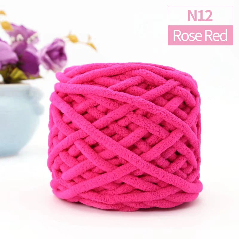 QJH Chunky Knitting Yarn – 100g Jumbo Polyester Craft Ball