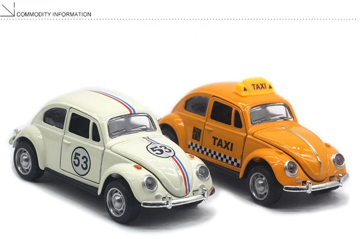 1:32 Beetle Alloy Car Diecasts Metal Classic Toy Model with Pull Back Function Vehicles for Child Gifts A931