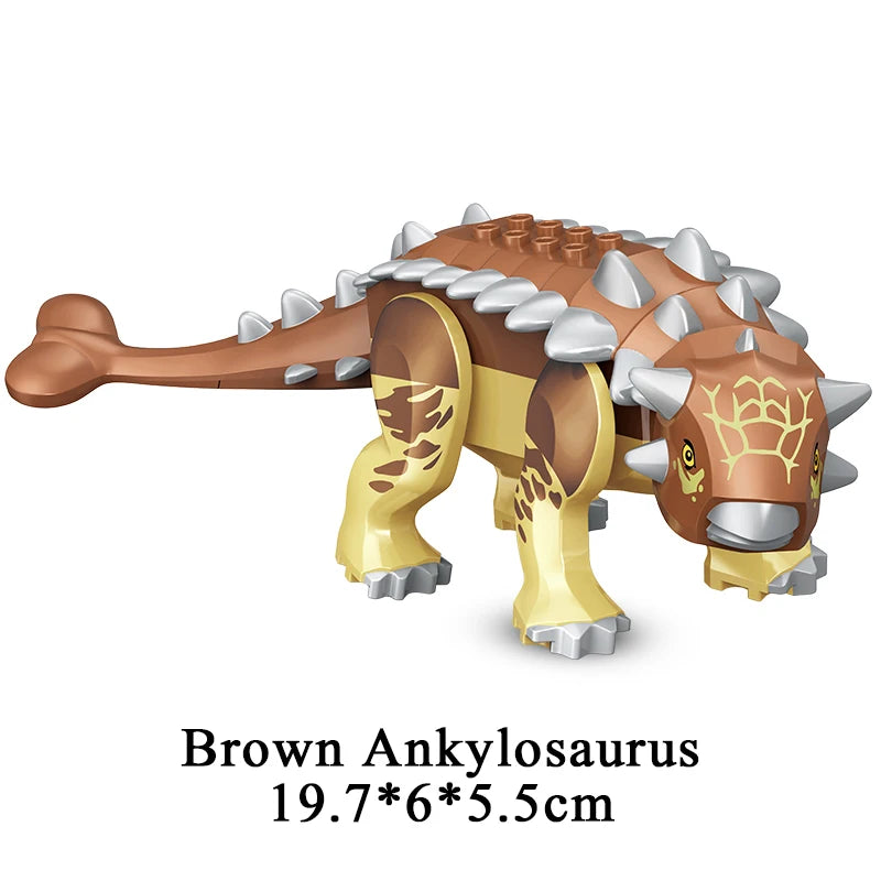 Jurassic Dinosaur Building Blocks – T-Rex, Raptor, Triceratops Models