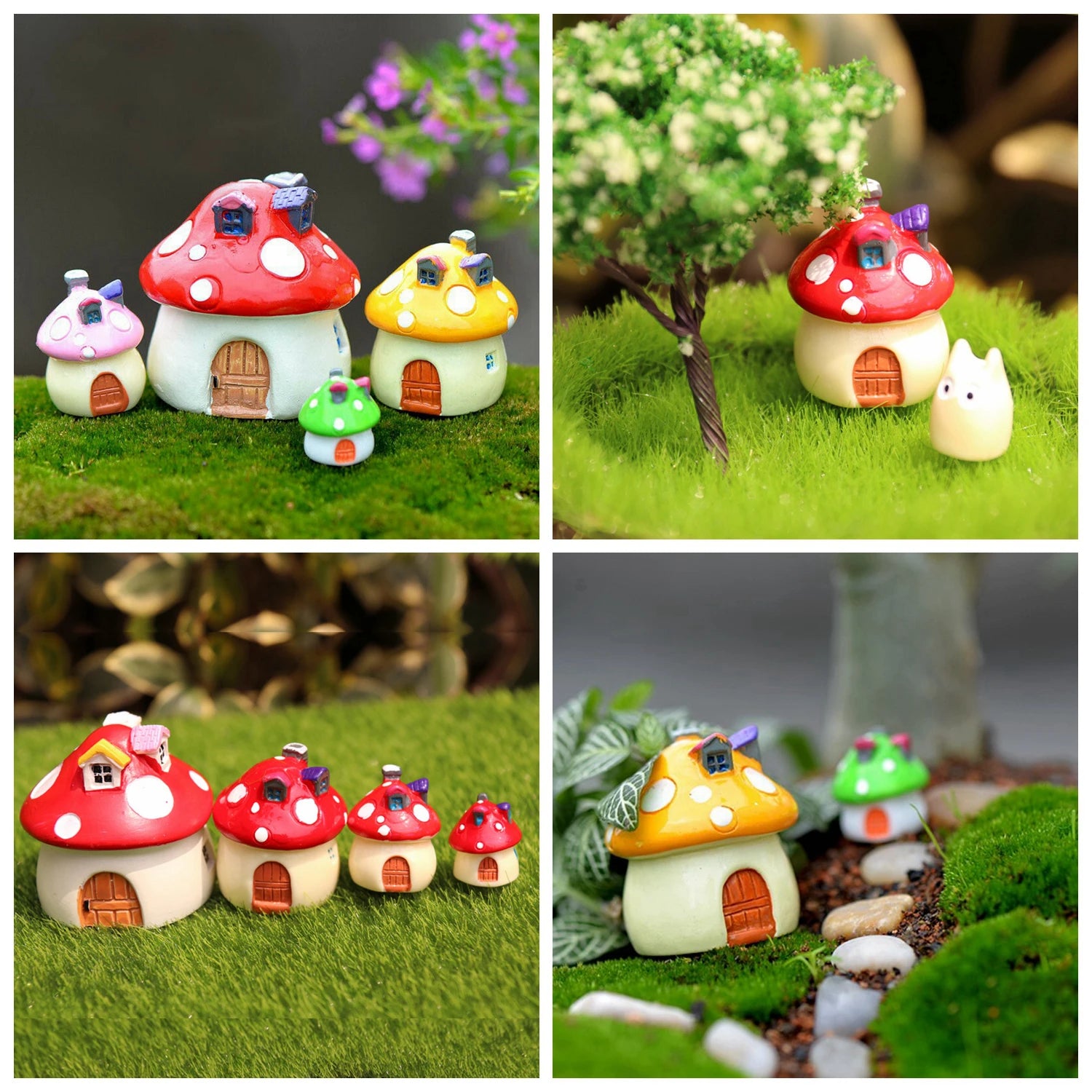Miniature Fairy Garden Accessories – DIY Figurines for Pot & Landscape Décor