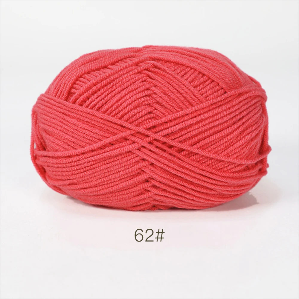 50g Soft Milk Cotton Yarn – Hand Knitting & Crochet Thread