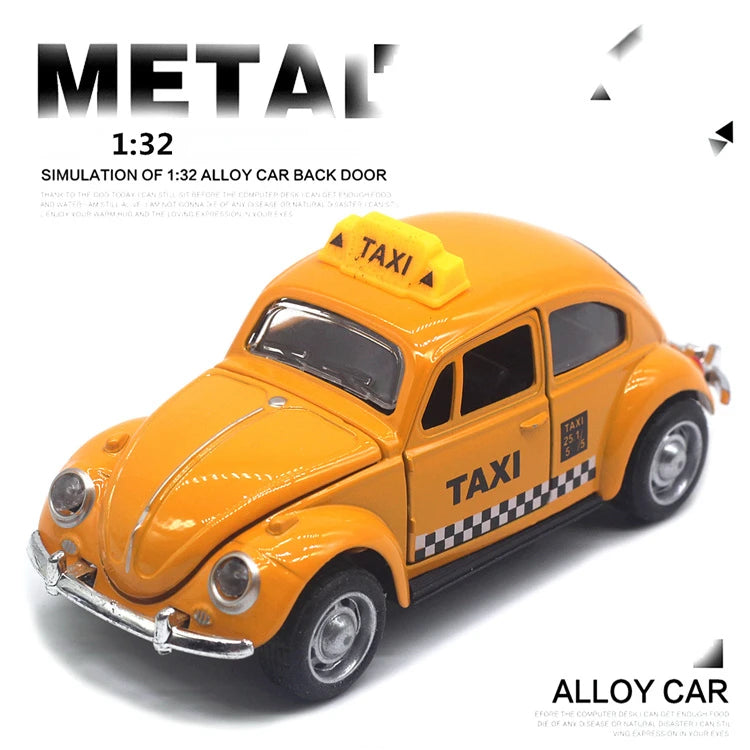 1:32 Beetle Alloy Car Diecasts Metal Classic Toy Model with Pull Back Function Vehicles for Child Gifts A931
