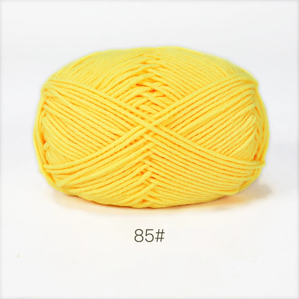 50g Soft Milk Cotton Yarn – Hand Knitting & Crochet Thread