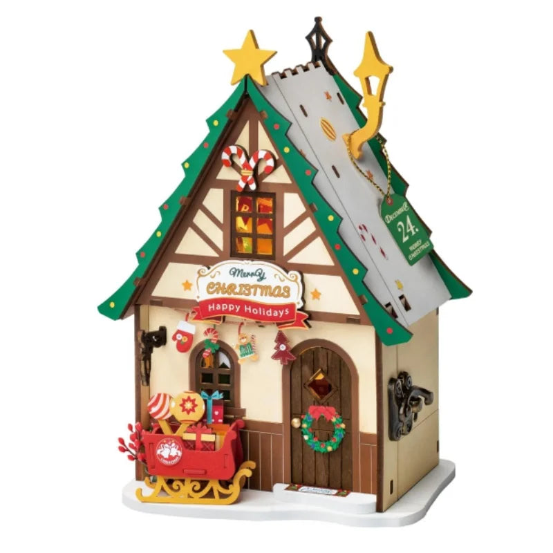 Robotime Christmas Miniature House DIY Kit