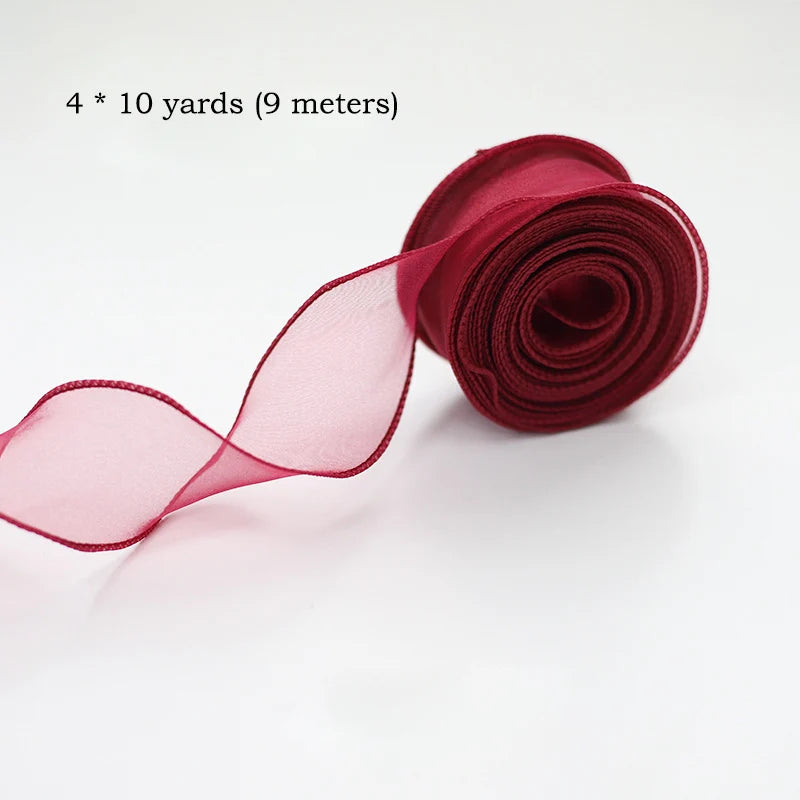 10 Yards Chiffon Silk Ribbon Roll – DIY & Decoration