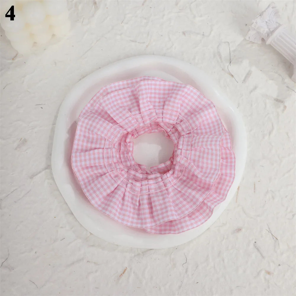 10pcs Plaid Lace Strips for DIY Sewing and Decor