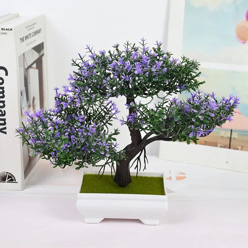 Artificial Bonsai Tree in Pot for Home Decor