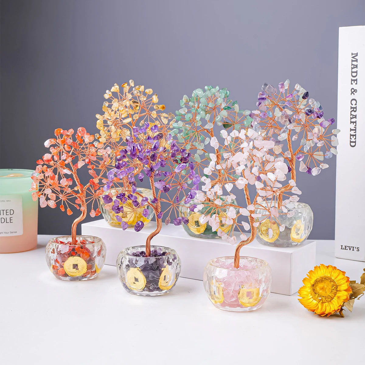 7 Chakra Healing Crystal Money Tree
