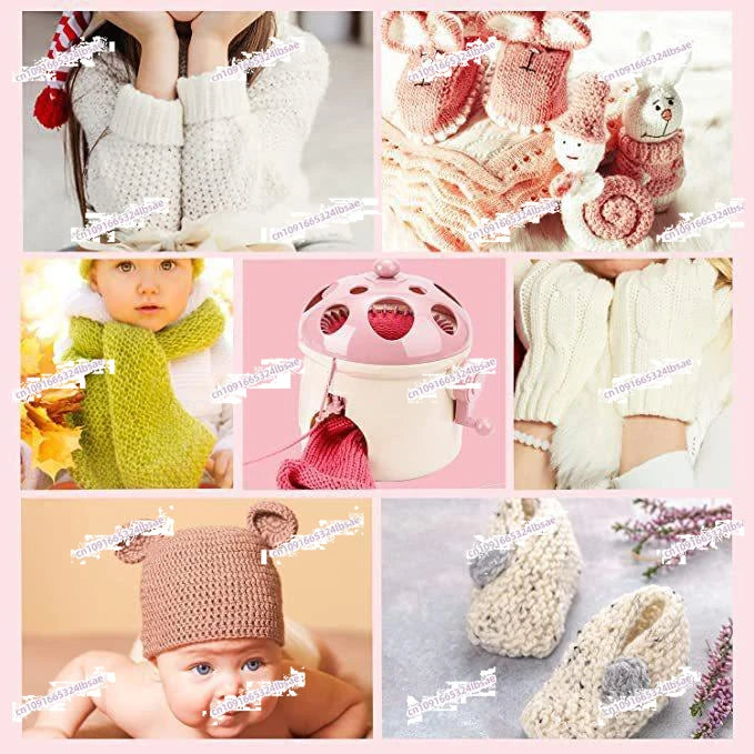 32-Needle Knitting Machine for DIY Hats, Scarves, Socks