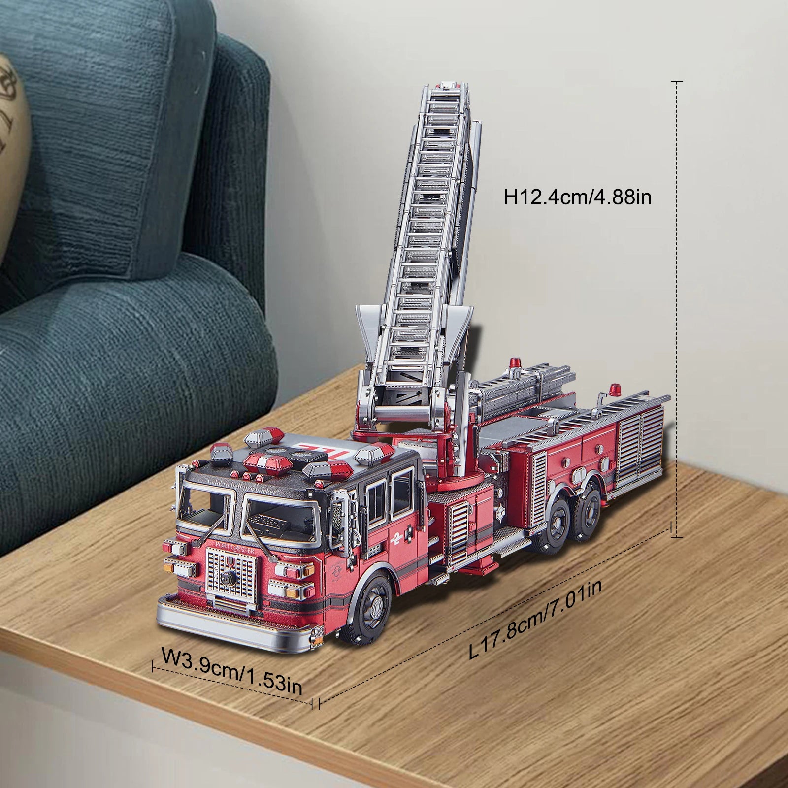 Piececool 3D Metal Ladder Truck Model Kit