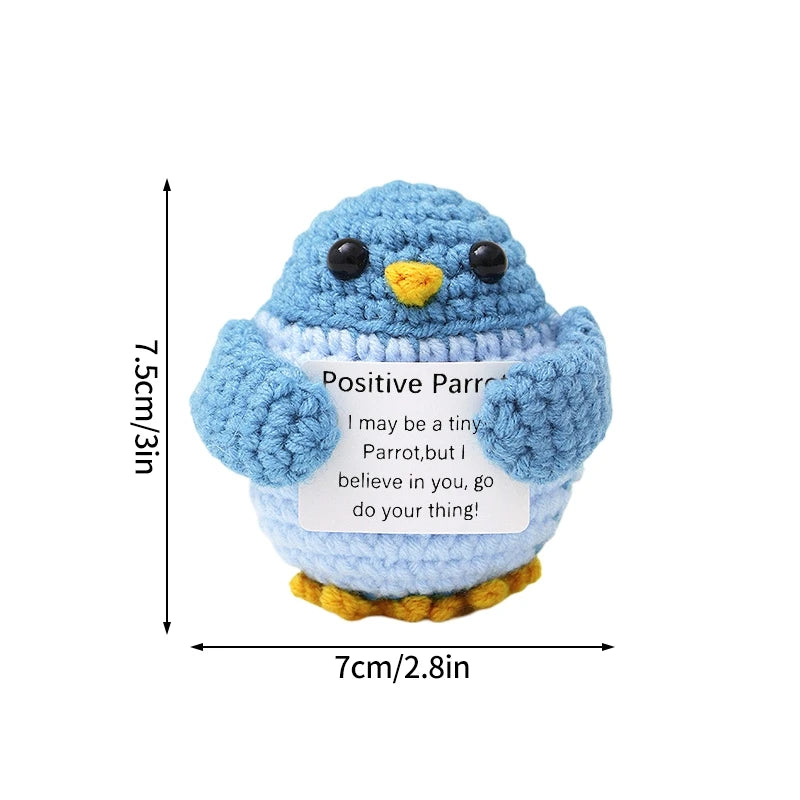 Positive Crochet Doll Kit – Handmade Gift with Affirmation Card