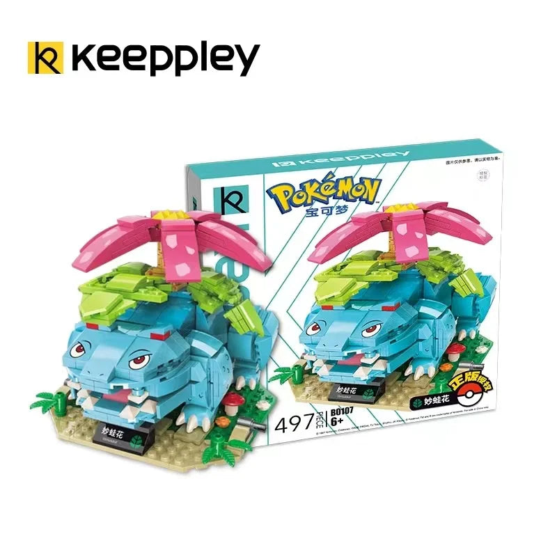 Pokémon Building Block Figures – Charizard, Mewtwo, Venusaur Models