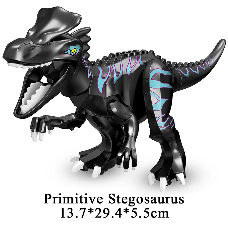 Jurassic Dinosaur Building Blocks – T-Rex, Raptor, Triceratops Models