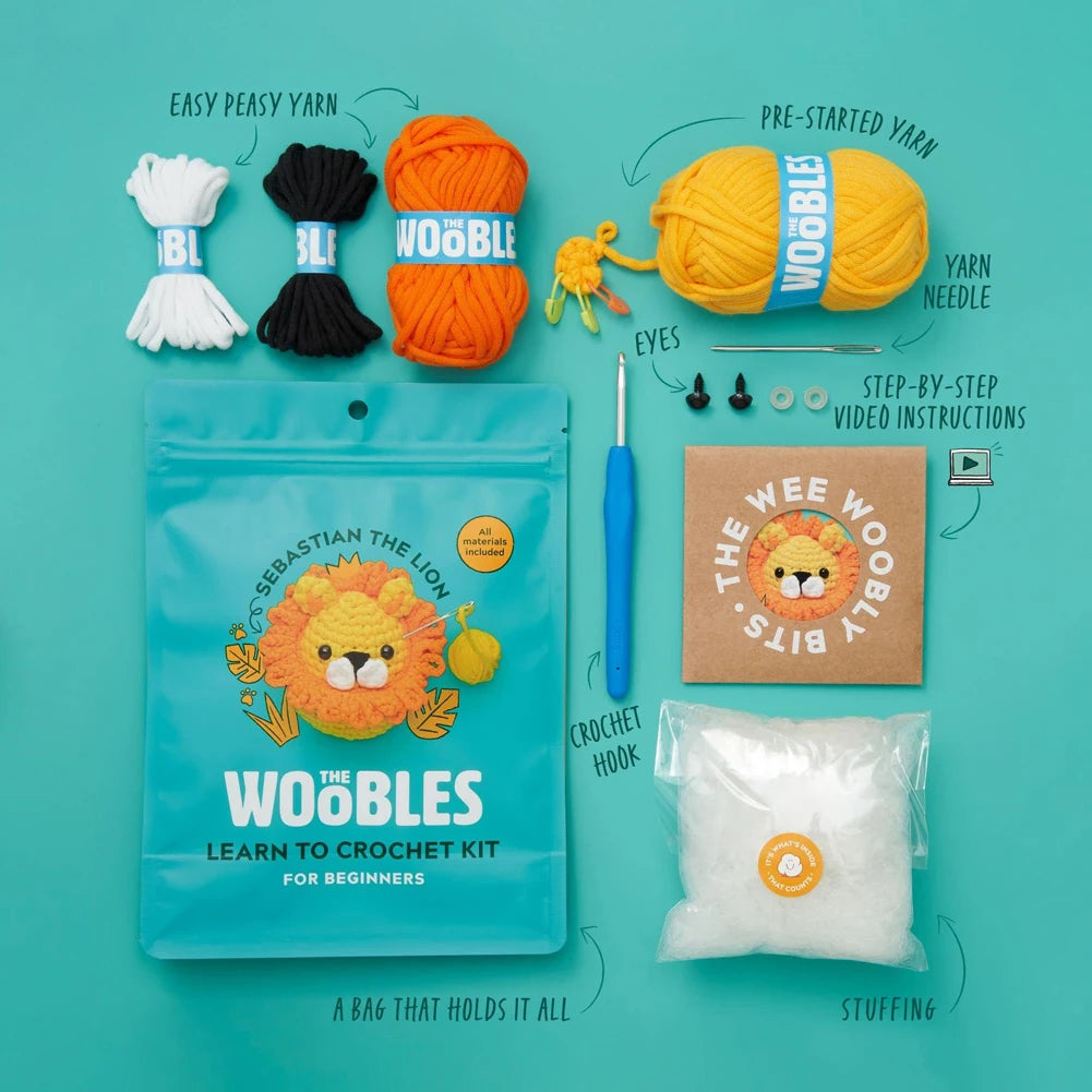 Kids Beginner Crochet Animal Kit