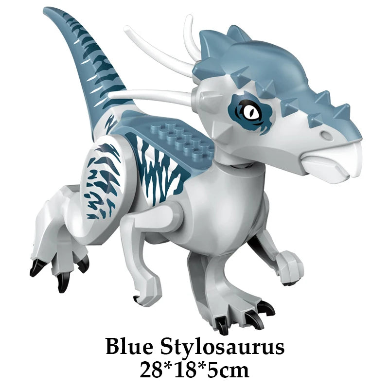 Jurassic Dinosaur Building Blocks – T-Rex, Raptor, Triceratops Models