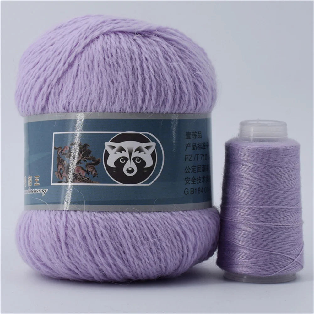 5 Pcs Cashmere Mink Fur Yarn for Hand Knitting  Long Plush Wool Crochet Knitting Yarn for Fall Winter Luxury Needlework Diy Knit