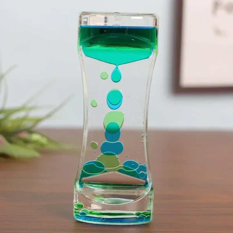 Liquid Motion Bubbler – Sensory Hourglass Toy for Stress Relief & Décor