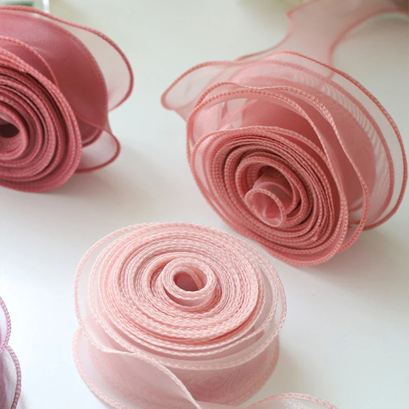 10 Yards Chiffon Silk Ribbon Roll – DIY & Decoration