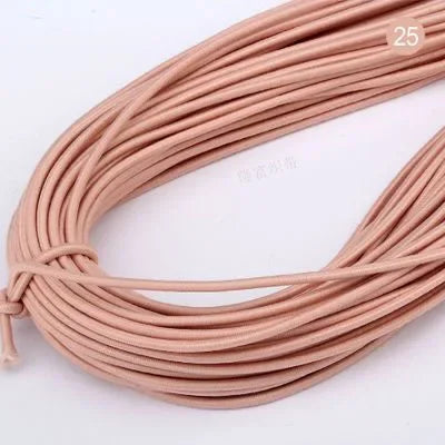 2mm Colorful Round Elastic Cord for DIY Sewing 5m