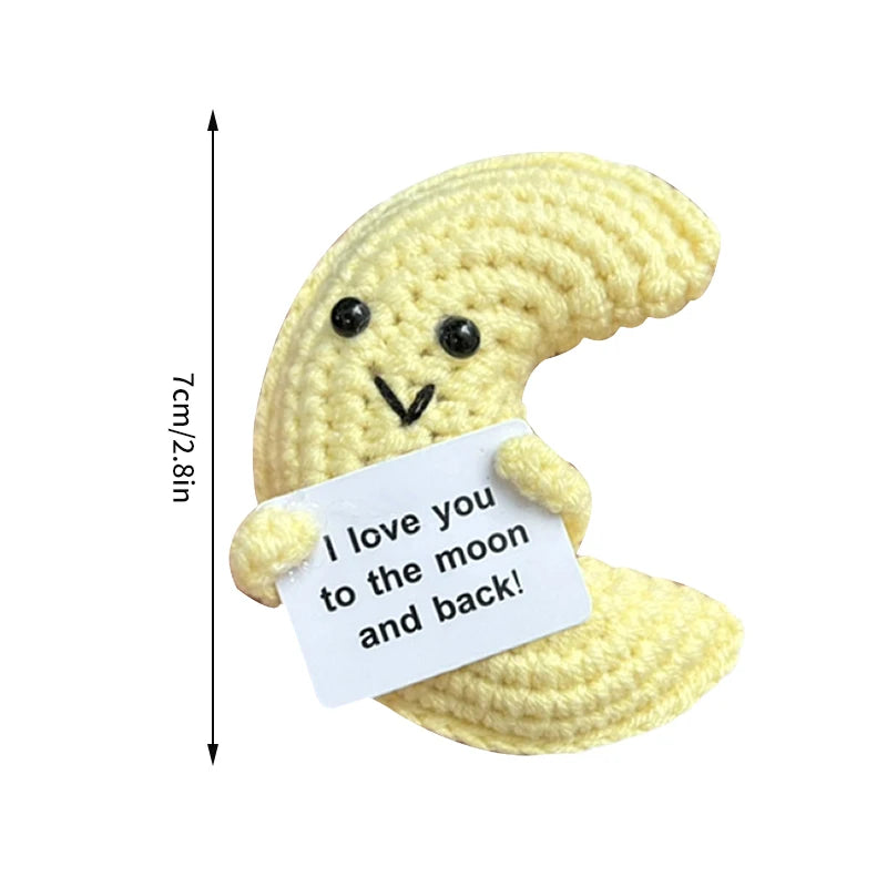 Positive Crochet Doll Kit – Handmade Gift with Affirmation Card