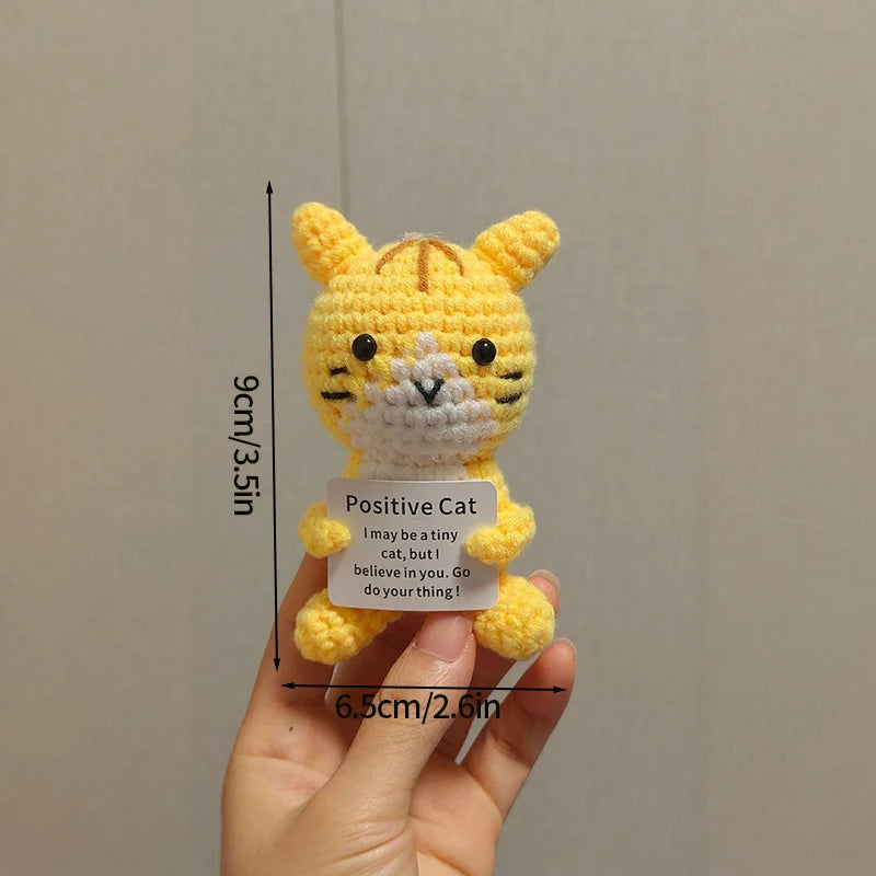 Positive Crochet Doll Kit – Handmade Gift with Affirmation Card
