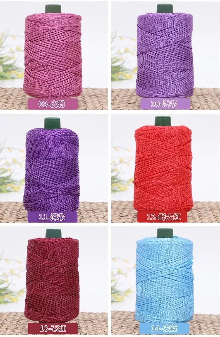 3mm Twisted Colored Cotton Cord – DIY Craft Rope