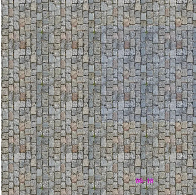 Miniature Road & Pavement Sticker Set (2pcs, 21x29cm)