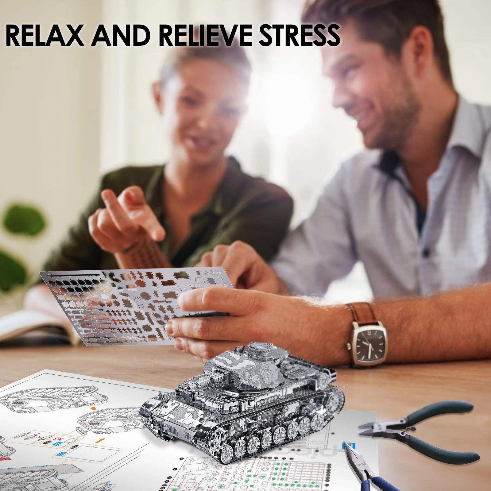 Piececool 3D Metal Tank Model Kit