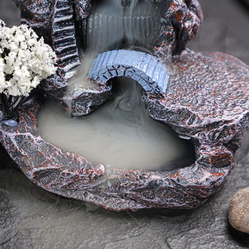 Backflow Incense Burner – Waterfall Aromatherapy Holder with Cones