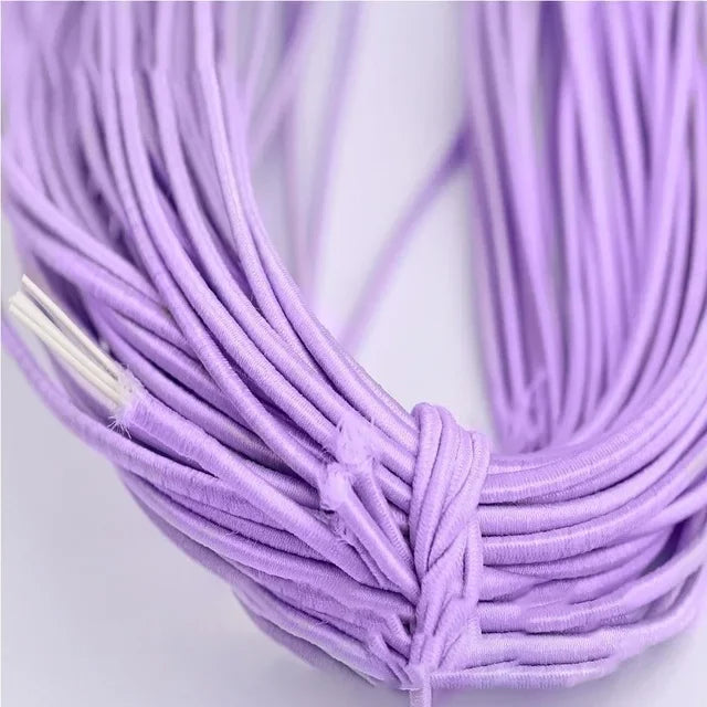 2mm Colorful Round Elastic Cord for DIY Sewing 5m