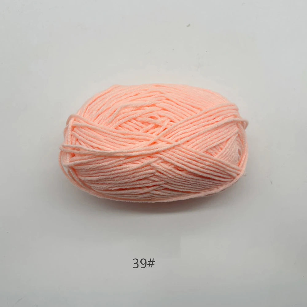 50g Soft Milk Cotton Yarn – Hand Knitting & Crochet Thread