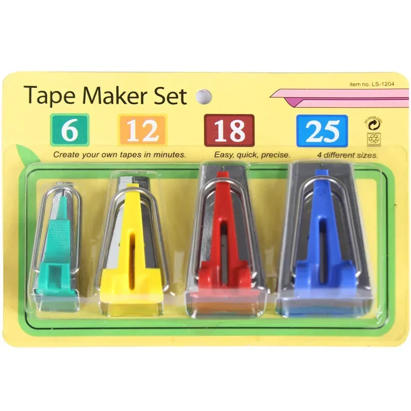 Bias Tape Maker Set 6mm–25mm Sewing Binding Tools