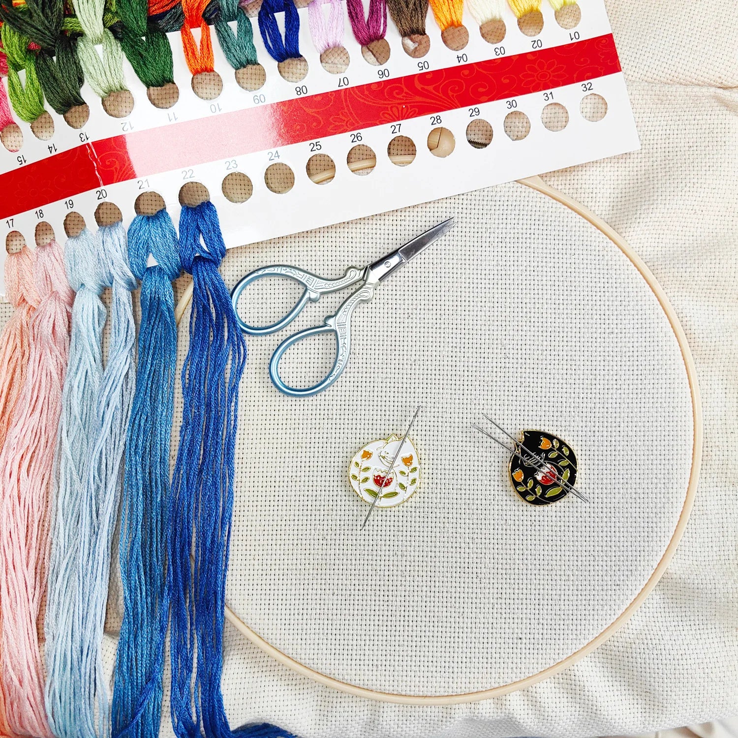 Magnetic Needle Minder Flower Leaf Holder